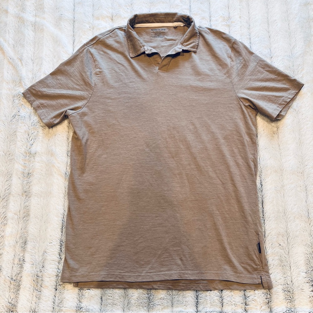 Kenneth Cole Tan Polo Shirt